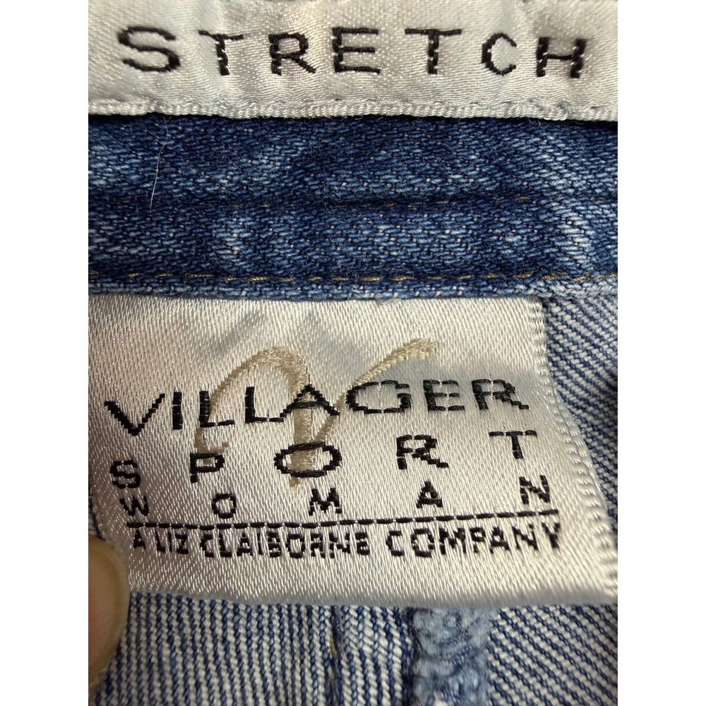 Liz Claiborne Jeans 20W Villager Sport Woman‎ Blue Ankle pants Stretch Straight - Picture 3 of 16